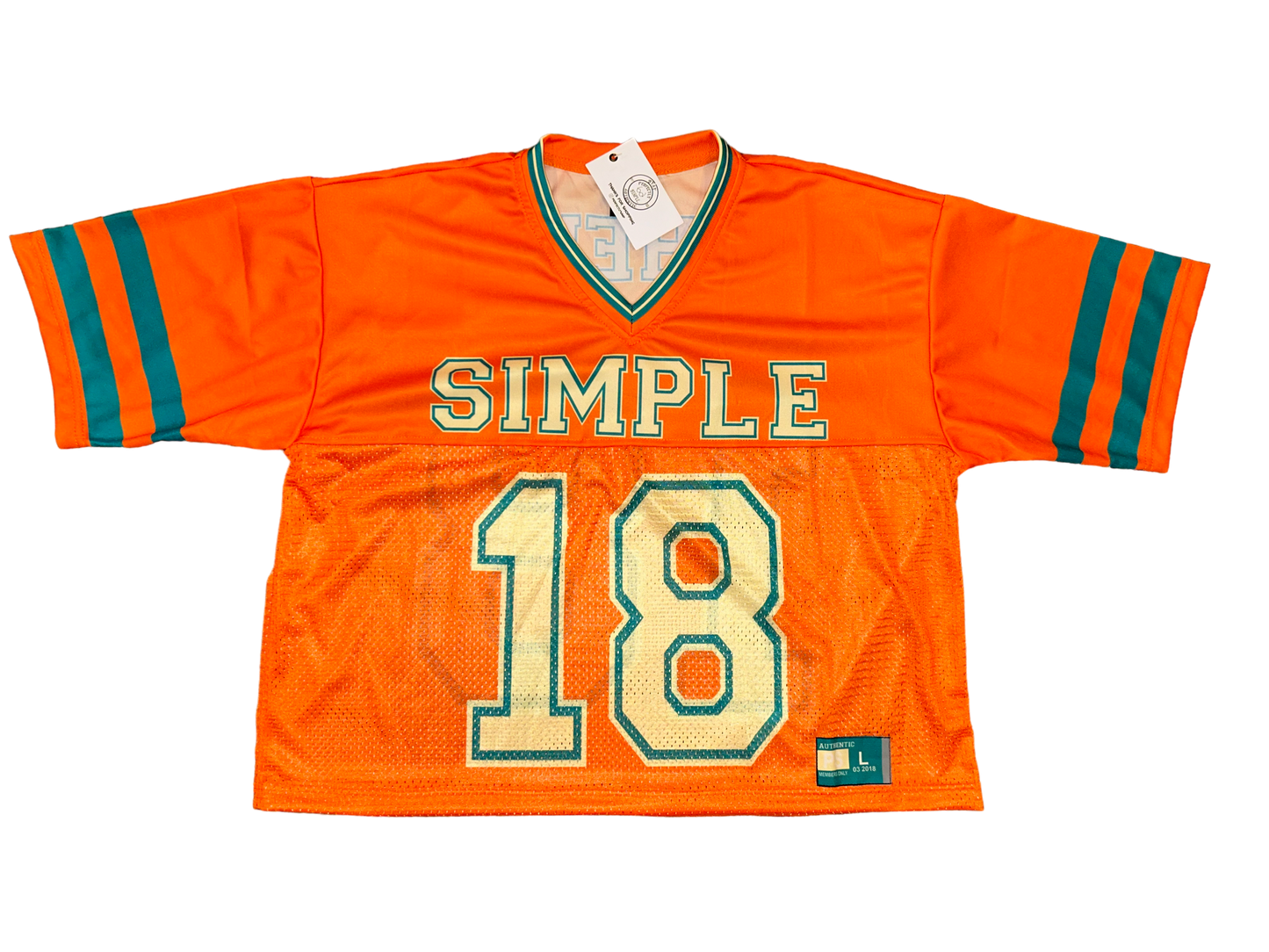 Orange football jersey