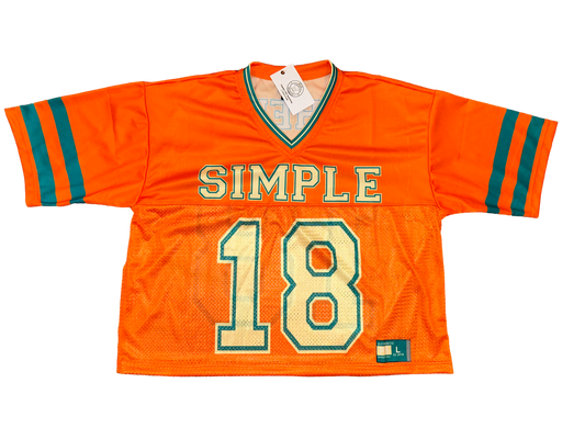 Orange football jersey