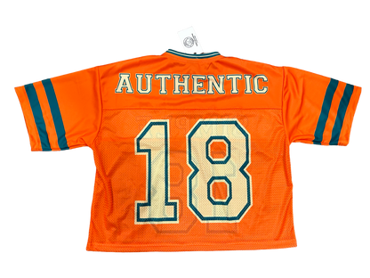 Orange football jersey