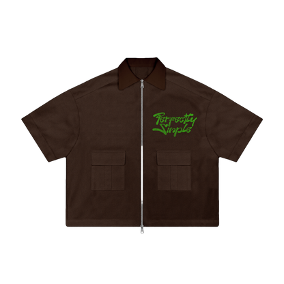 Dark Brown Mechanic Shirt